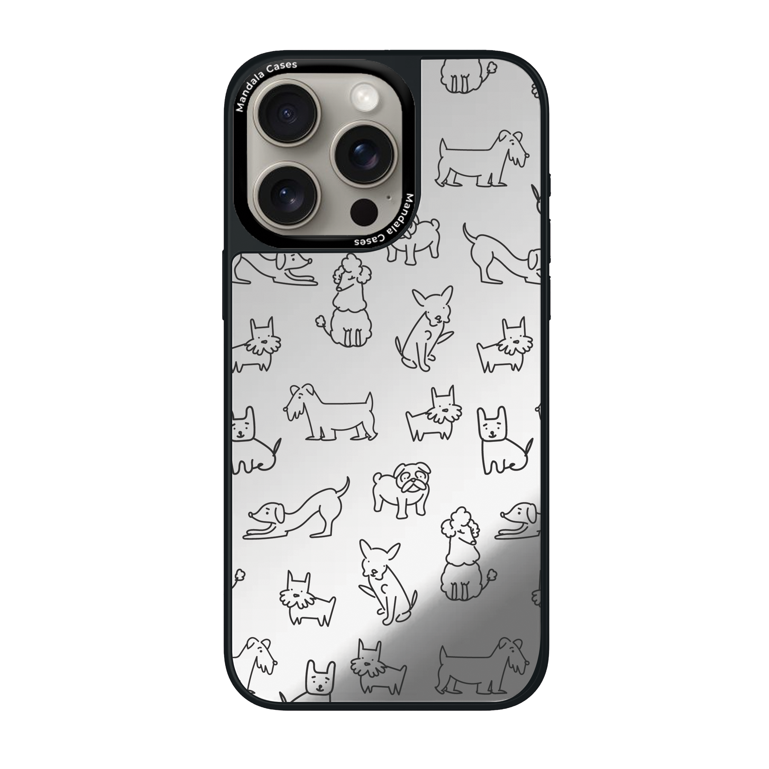 Mirror Case Perros Adorables iPhone - Mandala Cases