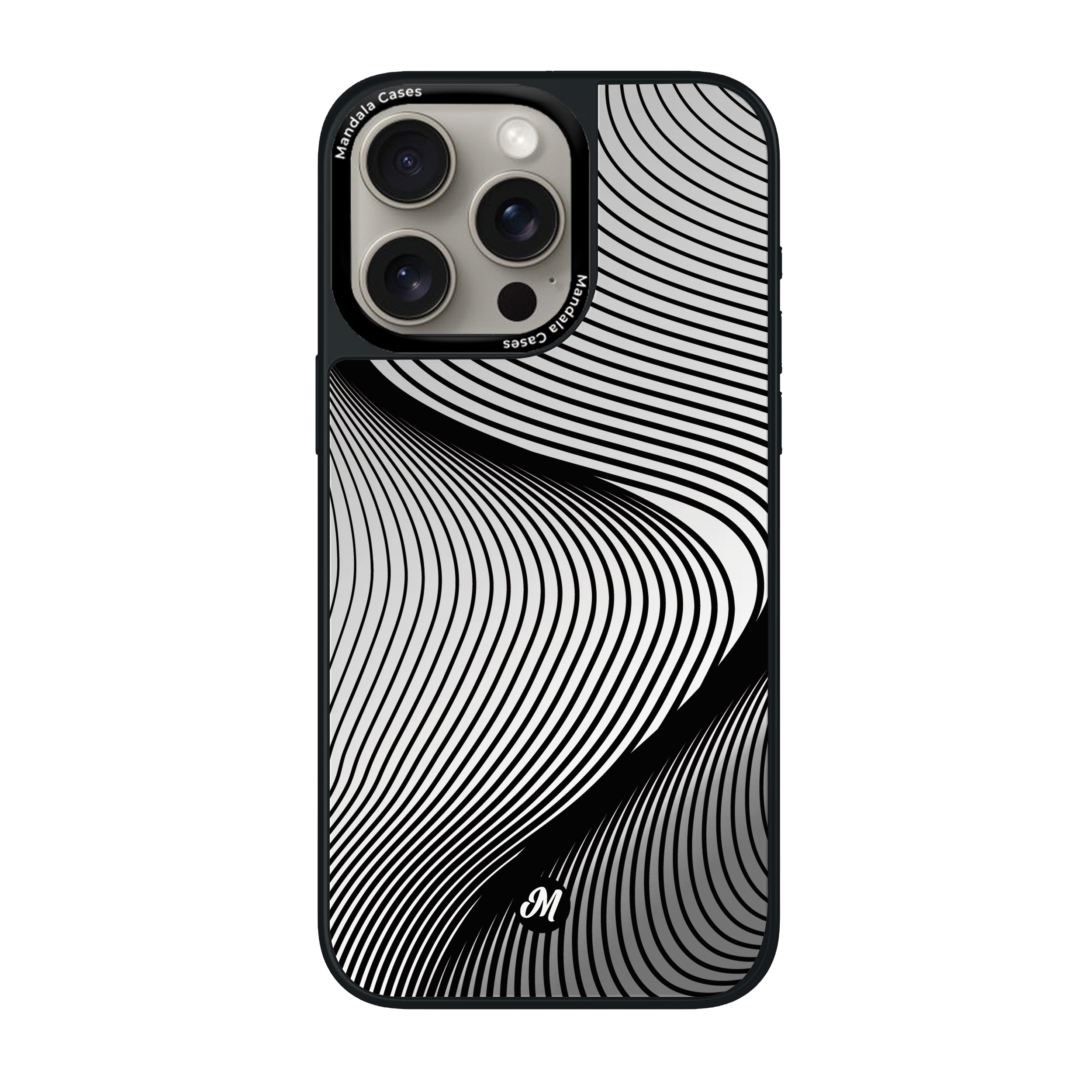 Mirror Case Abstract waves iPhone - Mandala Cases