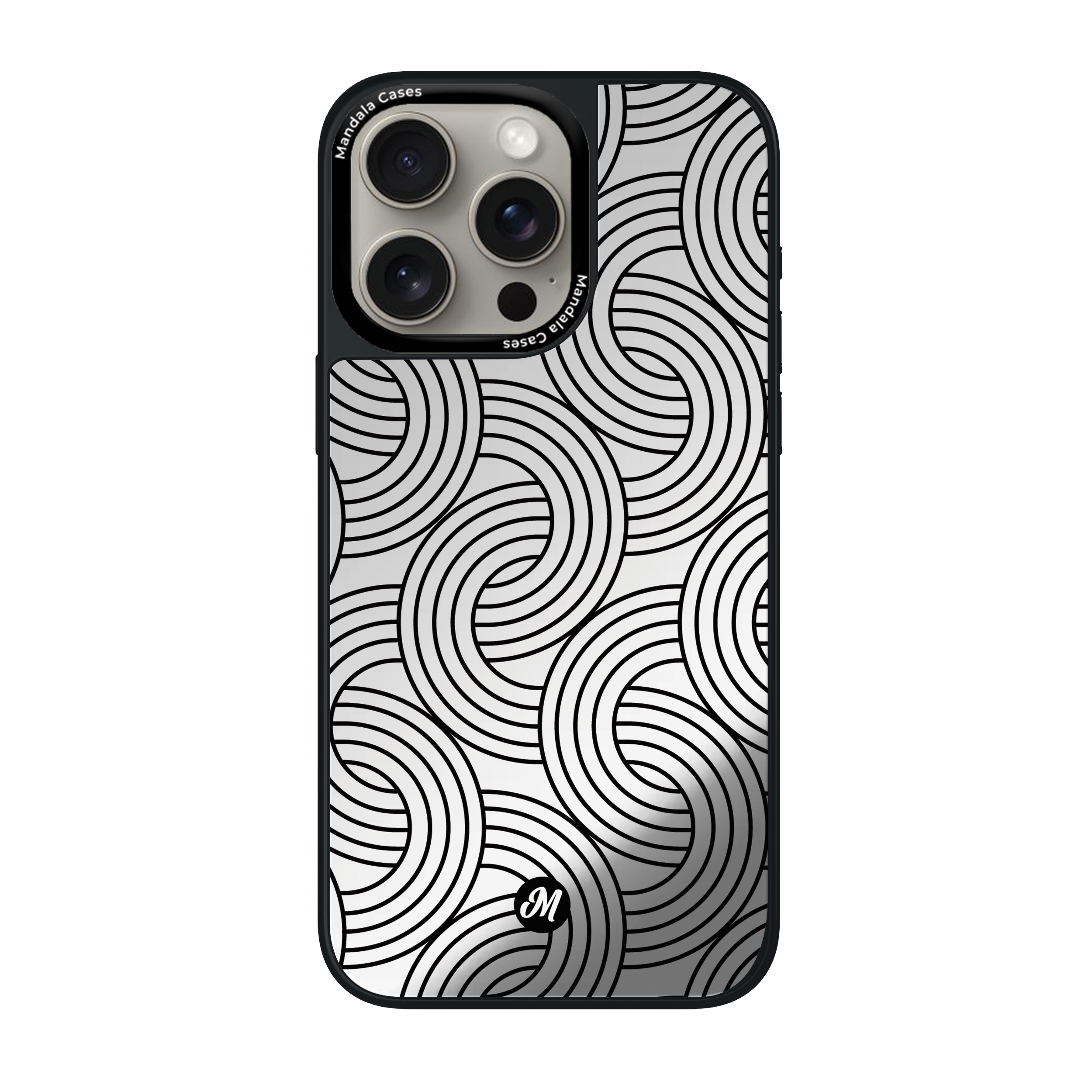 Mirror Case Elegant Outlines iPhone - Mandala Cases
