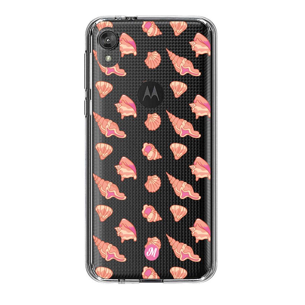 Cases para Motorola E6 play Caracol marino - Mandala Cases