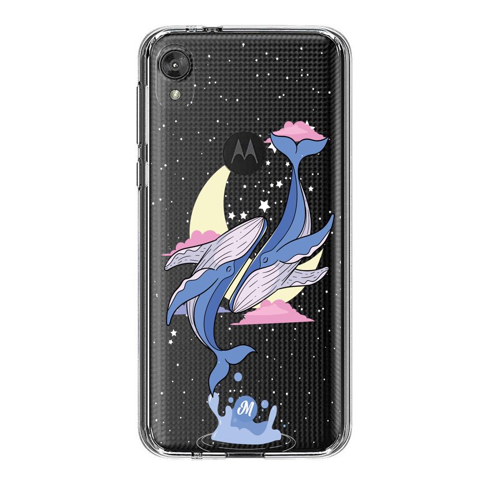 Cases para Motorola E6 play Amor de ballenas - Mandala Cases