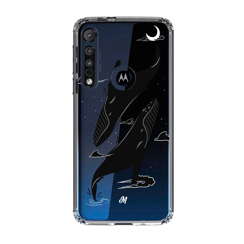 Cases para Motorola G8 play Canto de ballena azul - Mandala Cases