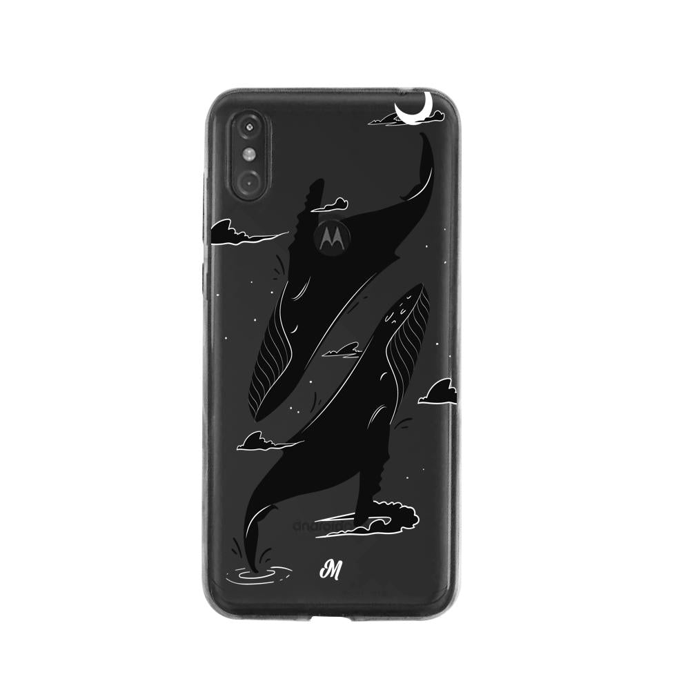 Cases para Moto One Canto de ballena azul - Mandala Cases
