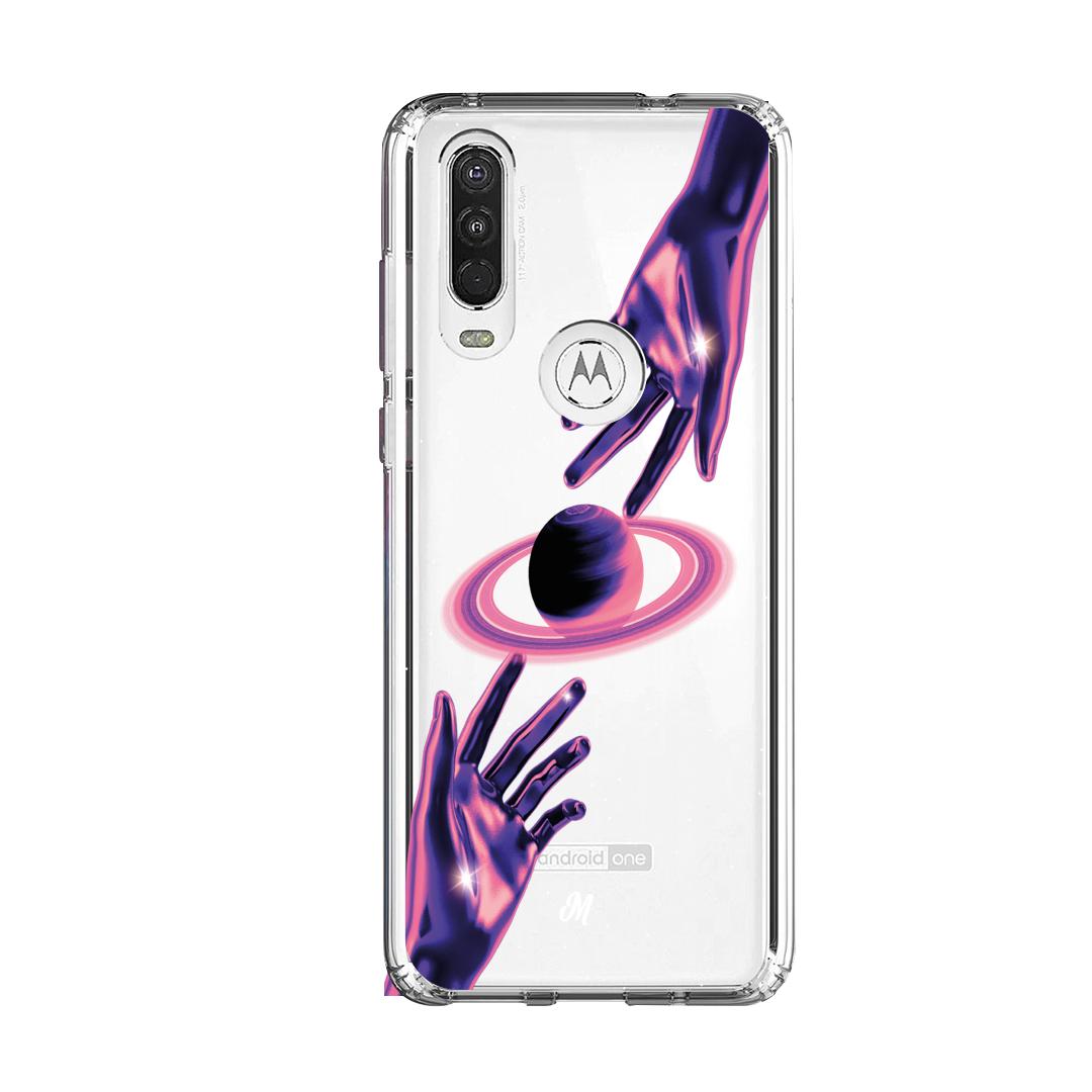 Cases para Motorola One Action Conexión cósmica - Mandala Cases