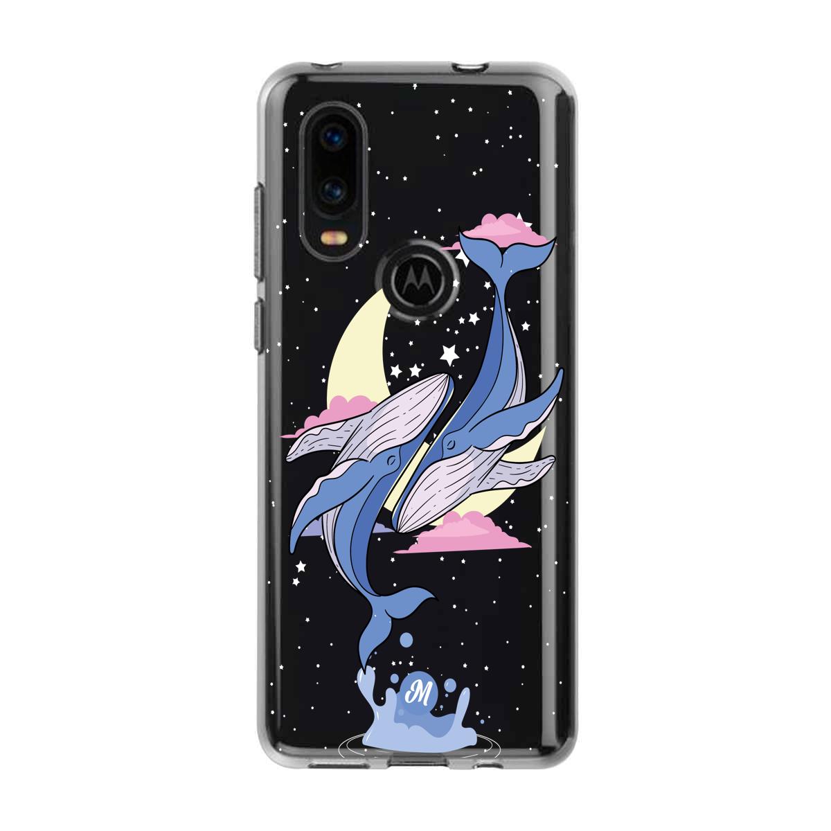 Cases para Motorola P40 Amor de ballenas - Mandala Cases
