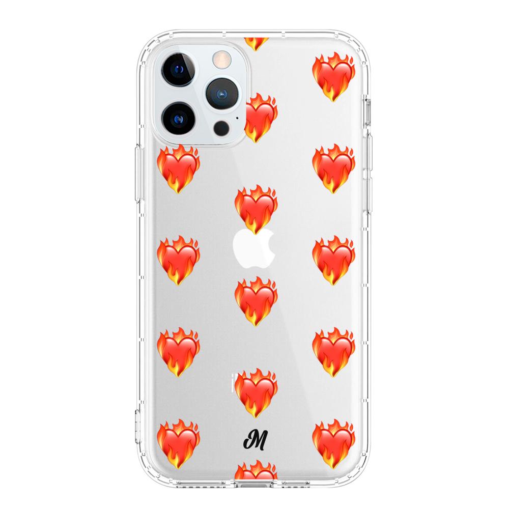 Funda de Corazón en llamas iphone - Mandala Cases