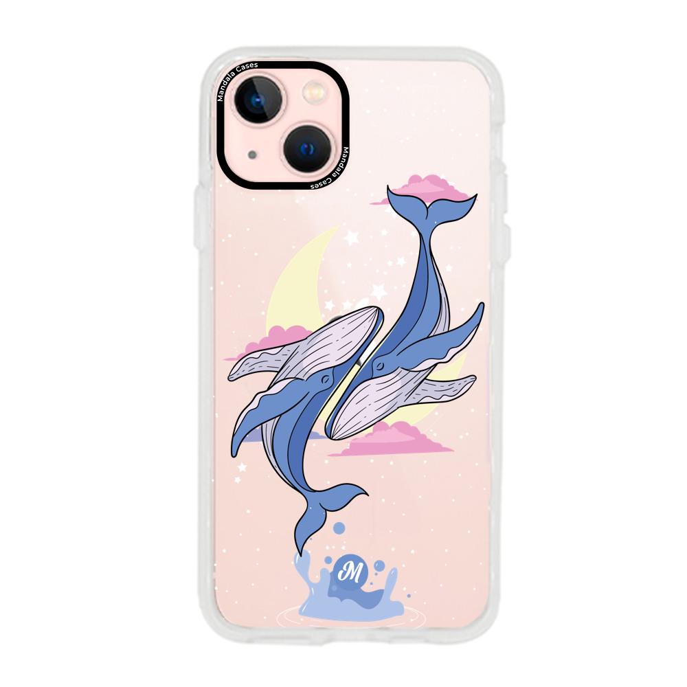 Cases para iphone 13 Mini Amor de ballenas - Mandala Cases