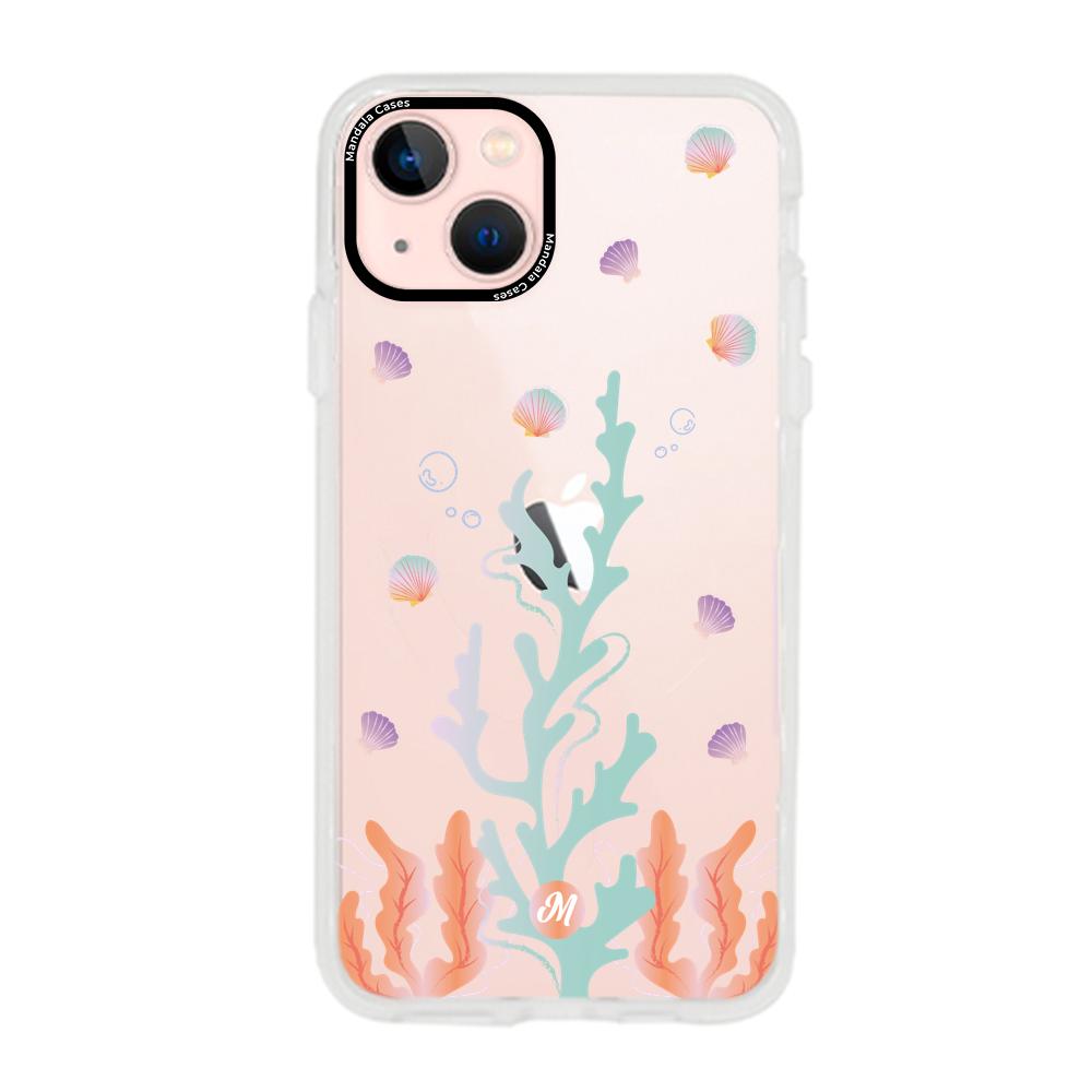 Cases para iphone 13 Mini Coral Marino - Mandala Cases