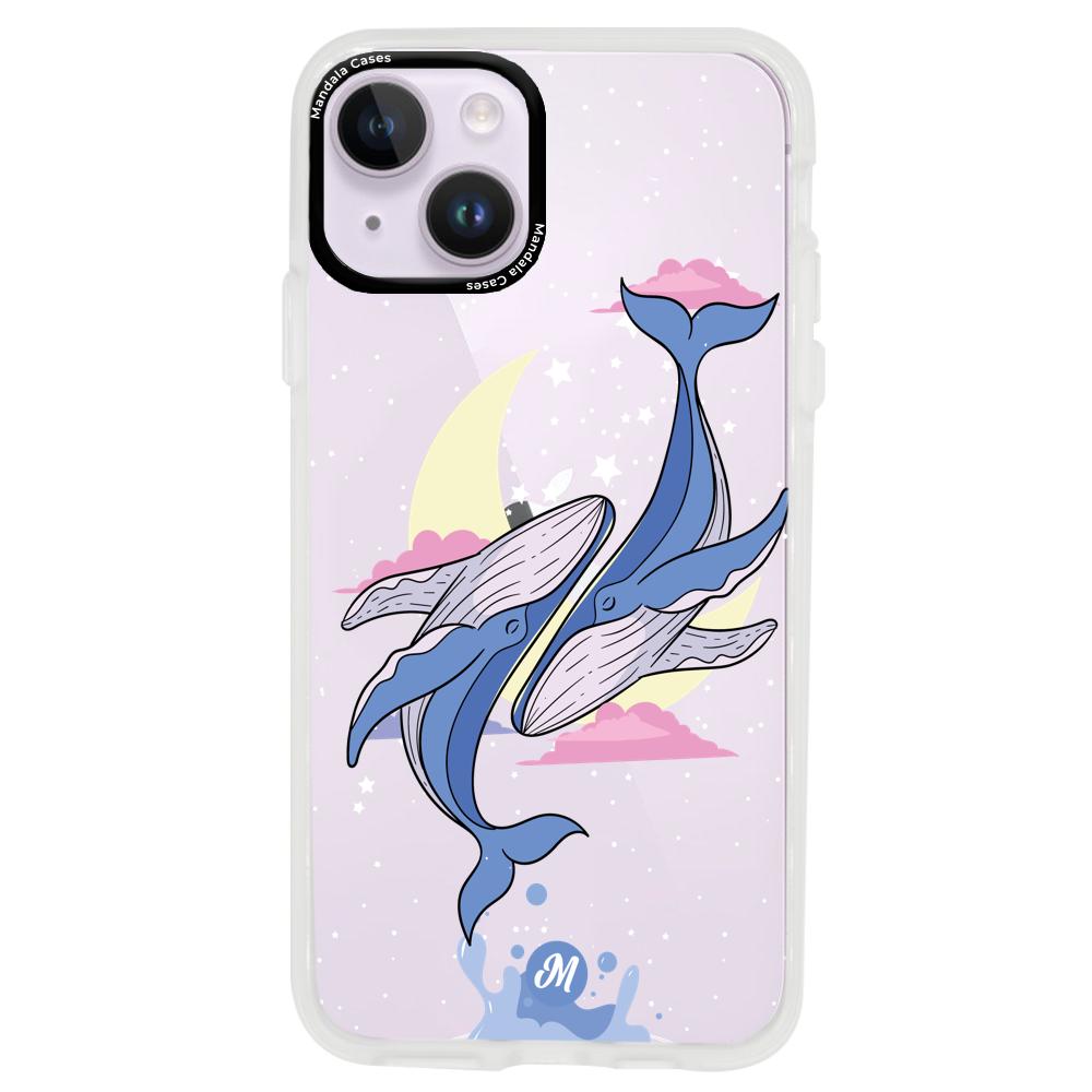 Cases para iphone 14 plus Amor de ballenas - Mandala Cases