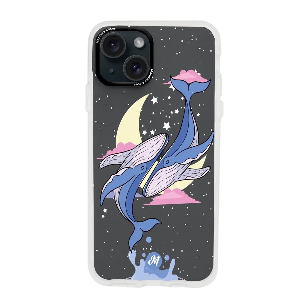 Cases para iphone 15 plus  Amor de ballenas - Mandala Cases