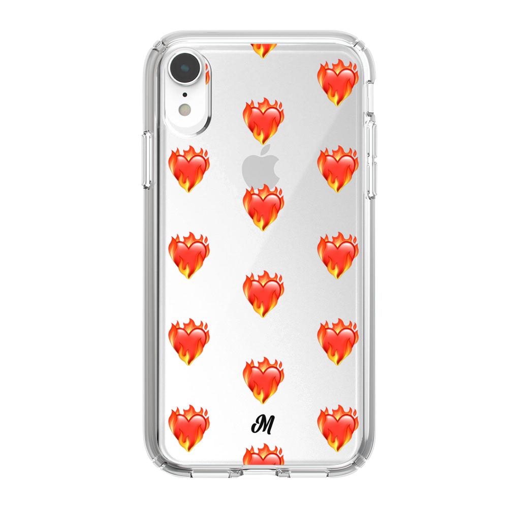 Funda de Corazón en llamas iphone - Mandala Cases