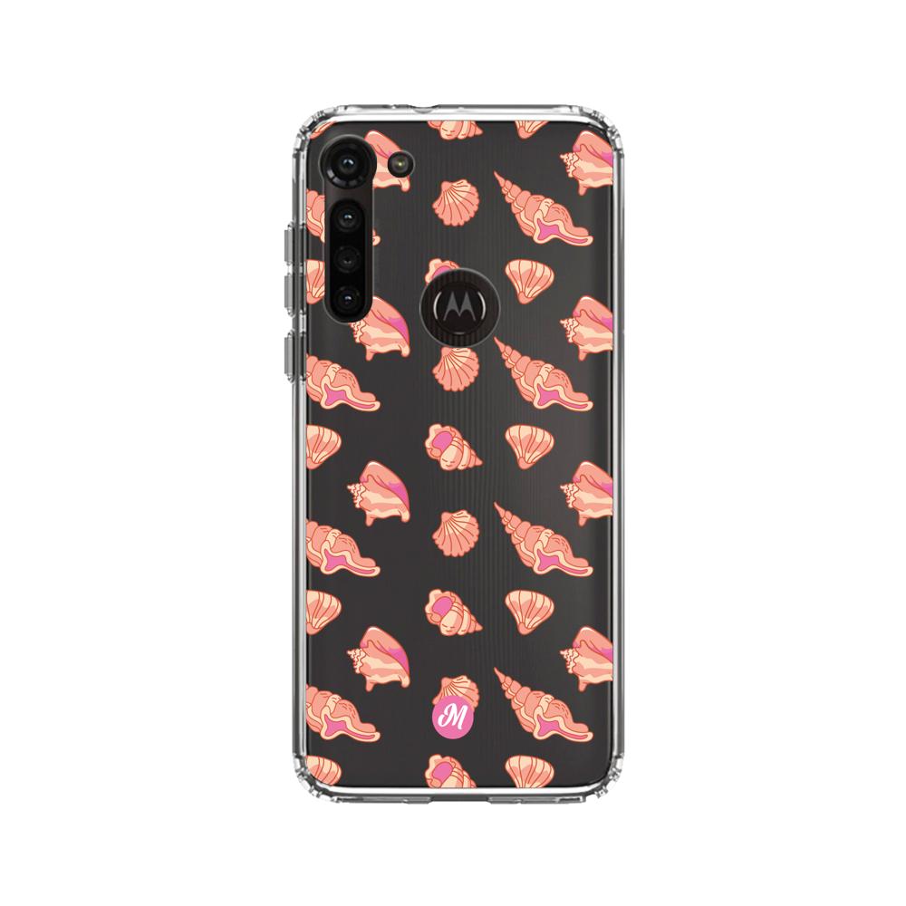 Cases para Motorola G8 power Caracol marino - Mandala Cases
