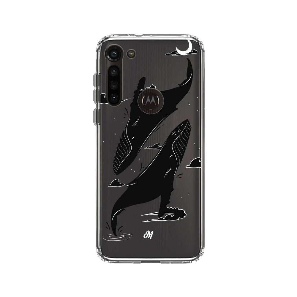Cases para Motorola G8 power Canto de ballena azul - Mandala Cases