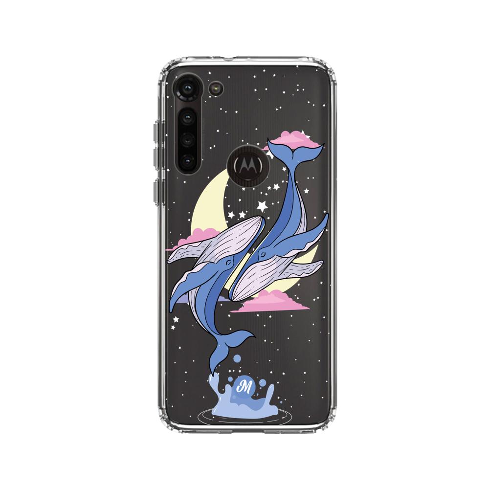 Cases para Motorola G8 power Amor de ballenas - Mandala Cases