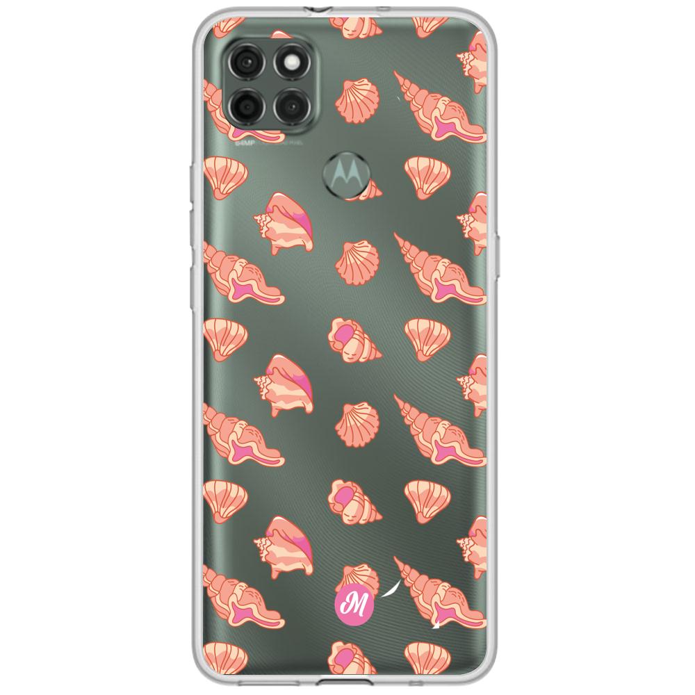 Cases para Motorola G9 power Caracol marino - Mandala Cases