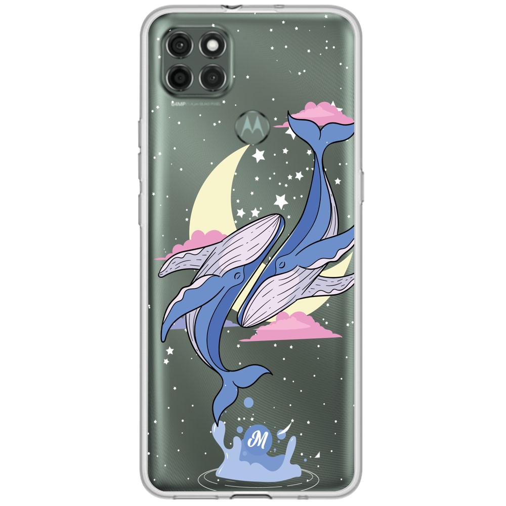 Cases para Motorola G9 power Amor de ballenas - Mandala Cases