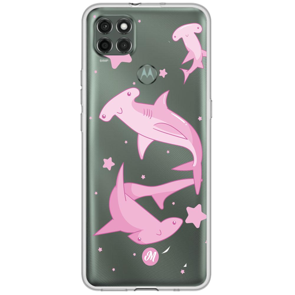 Cases para Motorola G9 power Tiburon martillo rosa - Mandala Cases