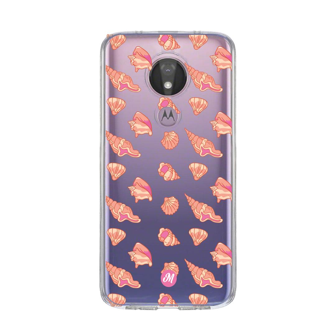 Cases para Motorola G7 power Caracol marino - Mandala Cases