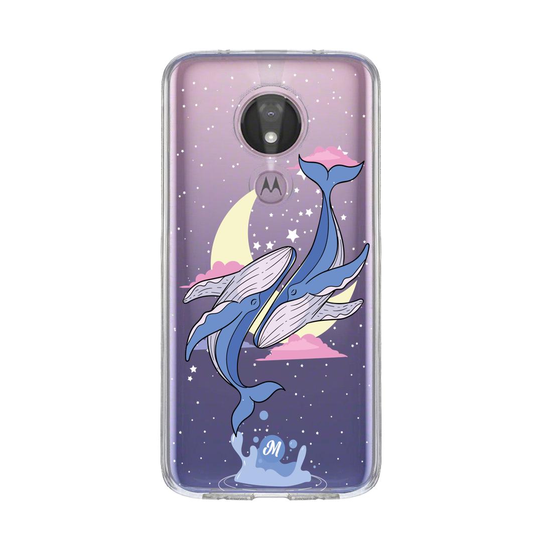 Cases para Motorola G7 power Amor de ballenas - Mandala Cases