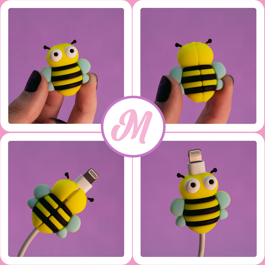 Abeja Protector de Cable - Mandala Cases
