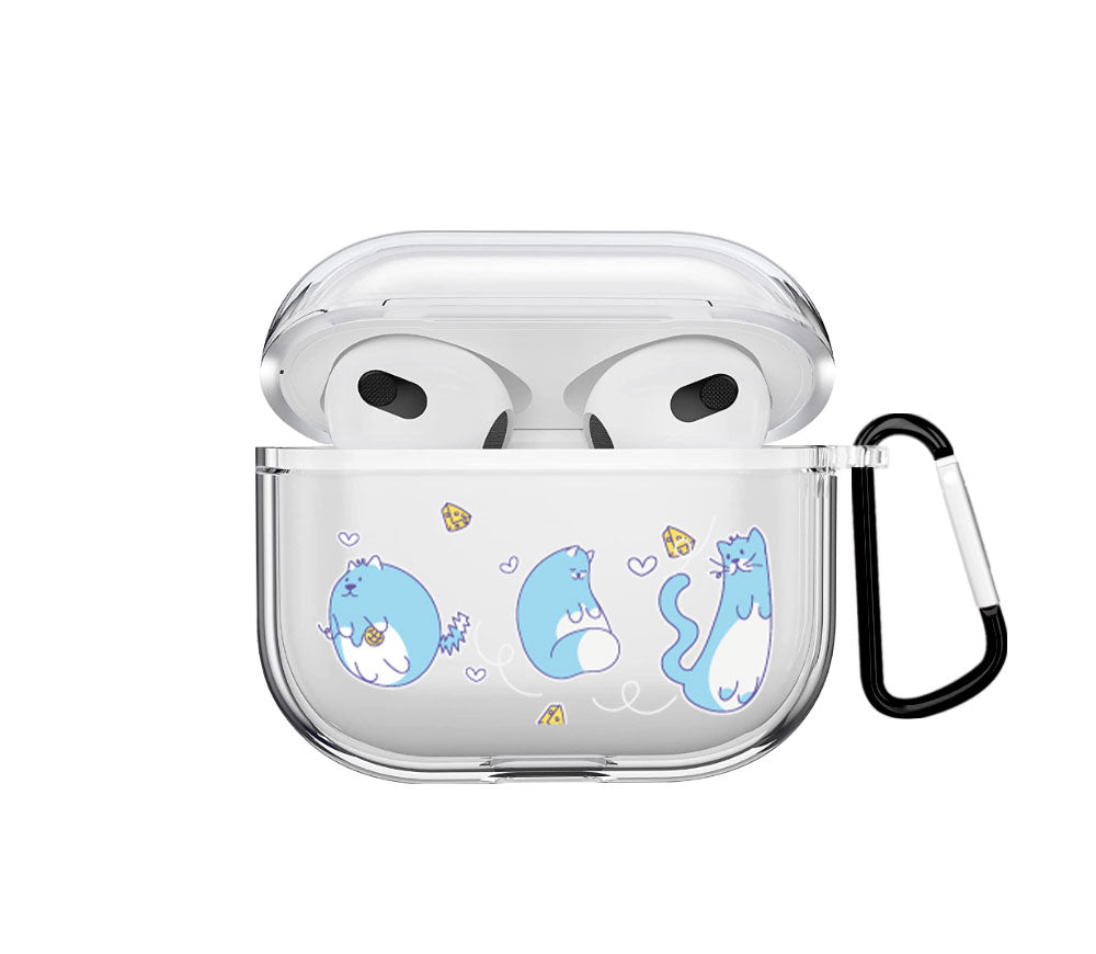 Gatos azules Airpods case - Mandala Cases