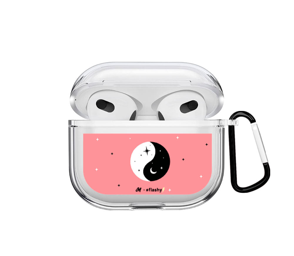 Pink Ying Yang AirPods Case - Mandala Cases