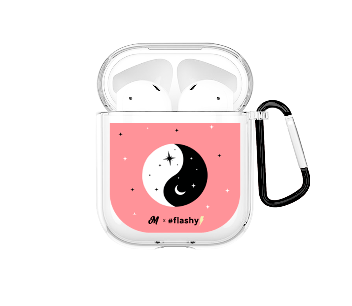 Pink Ying Yang AirPods Case - Mandala Cases