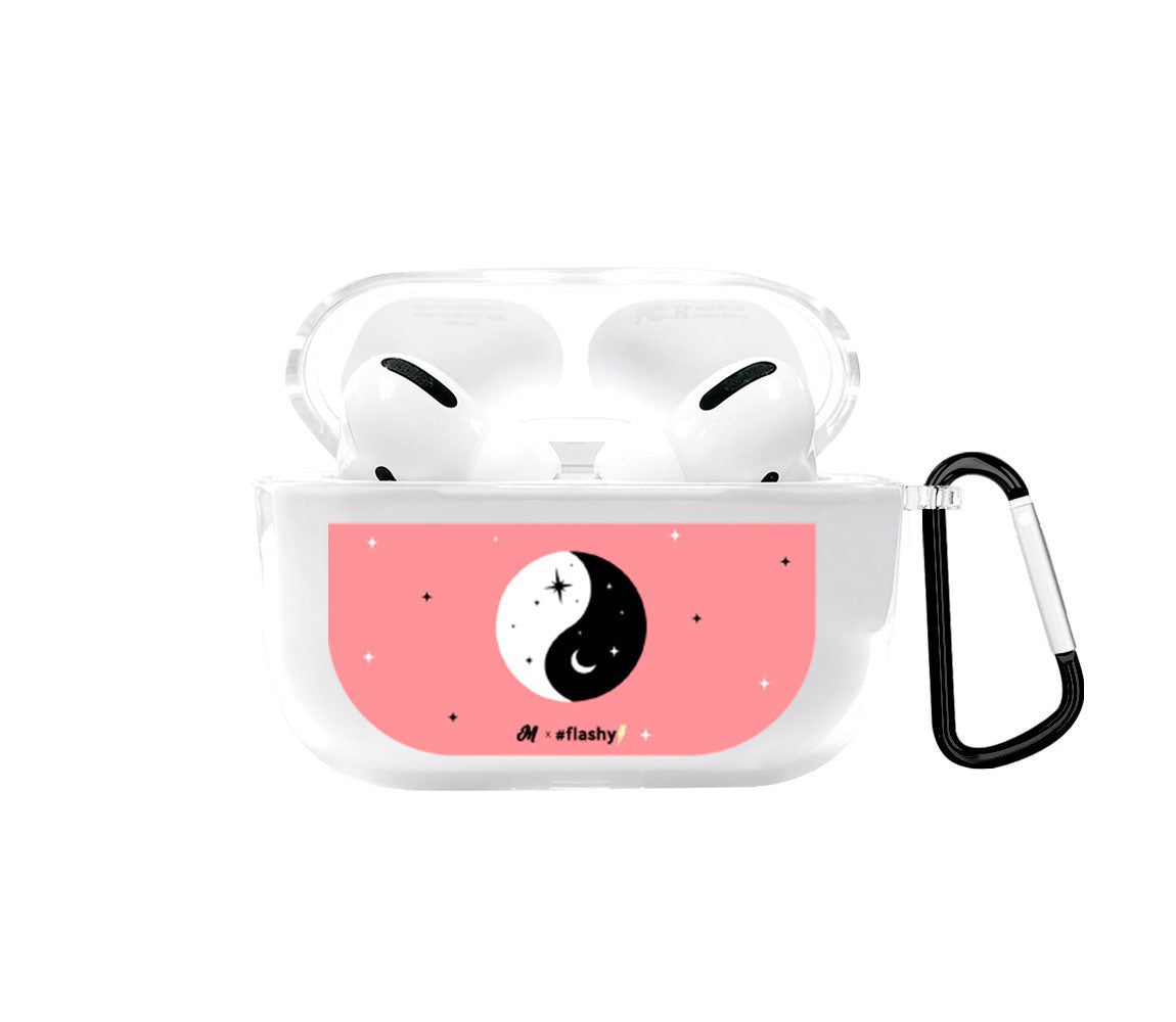 Pink Ying Yang AirPods Case - Mandala Cases