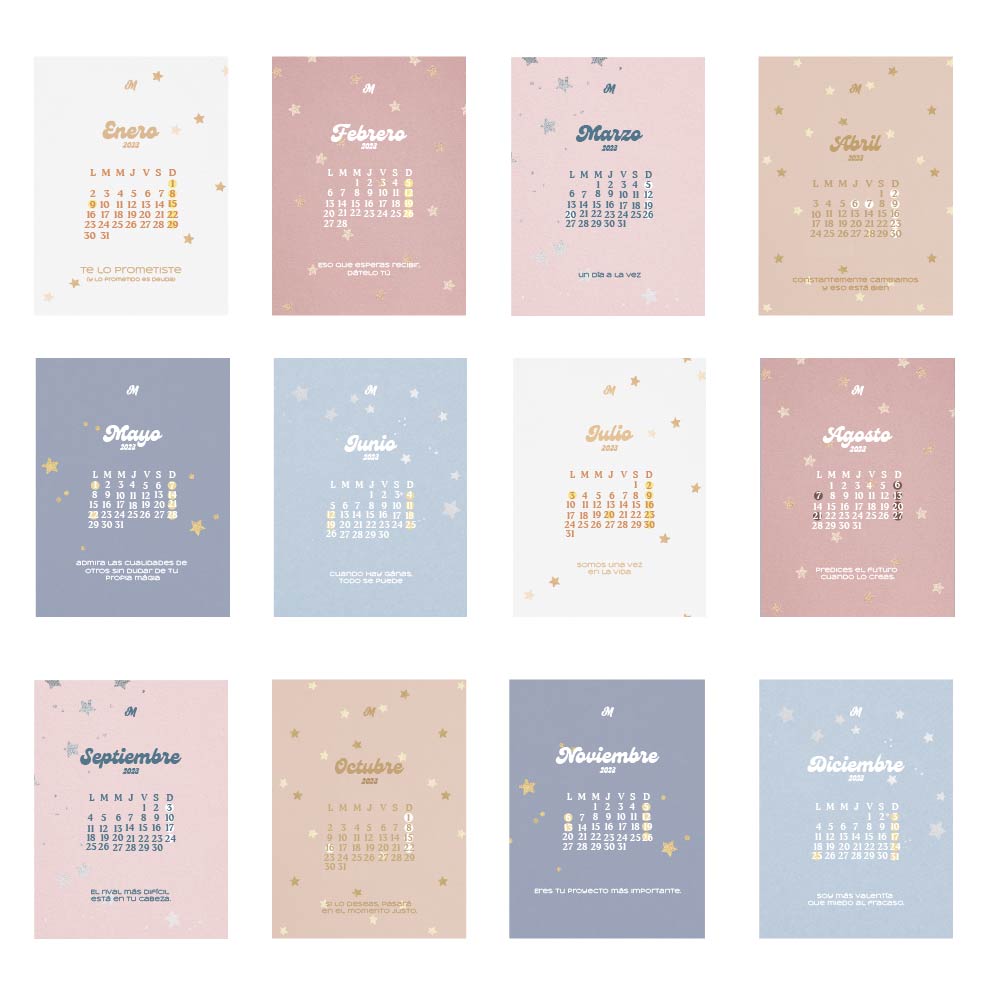 Pocket Calendar - Mandala Cases