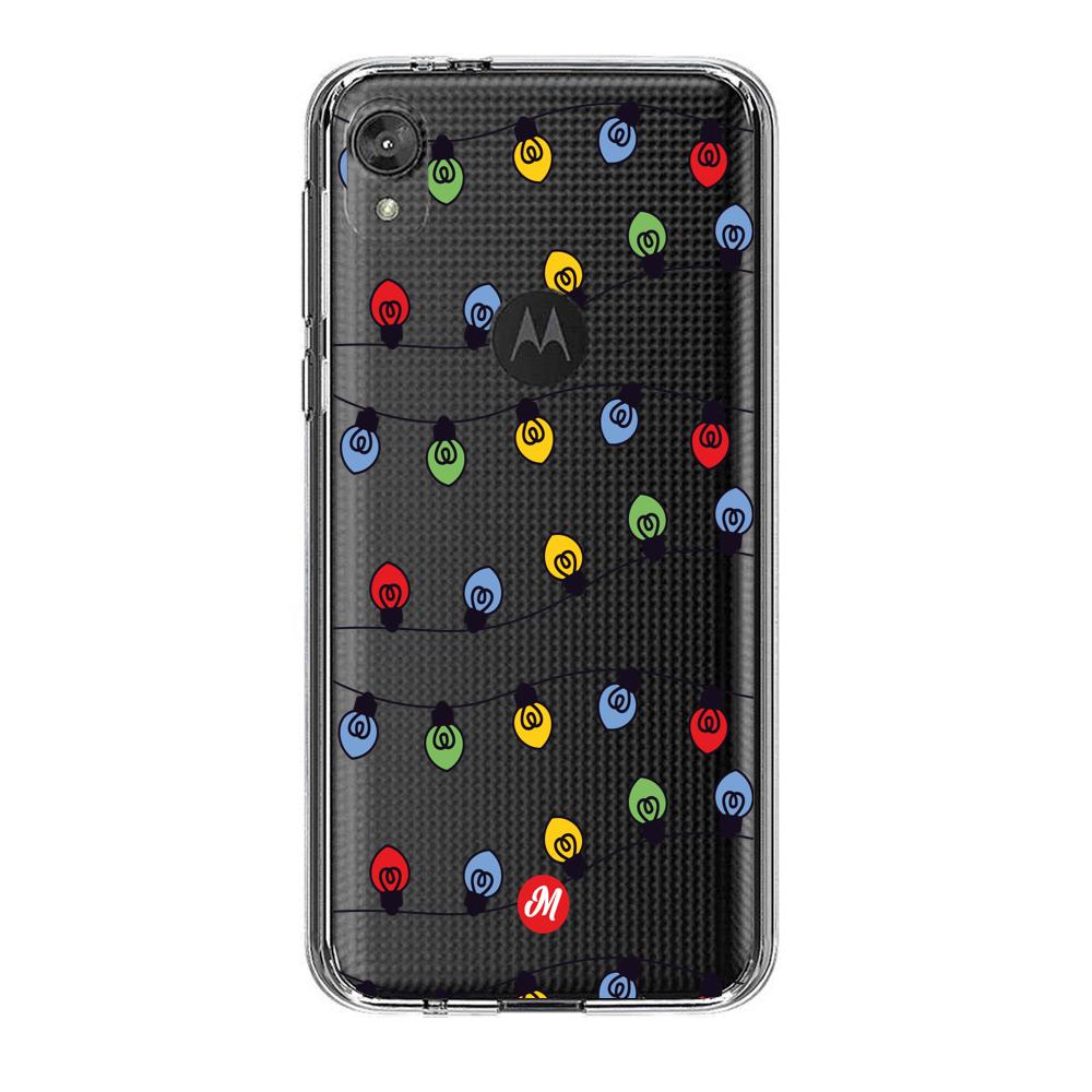 Cases para Motorola E6 play LUCES DE NAVIDAD - Mandala Cases