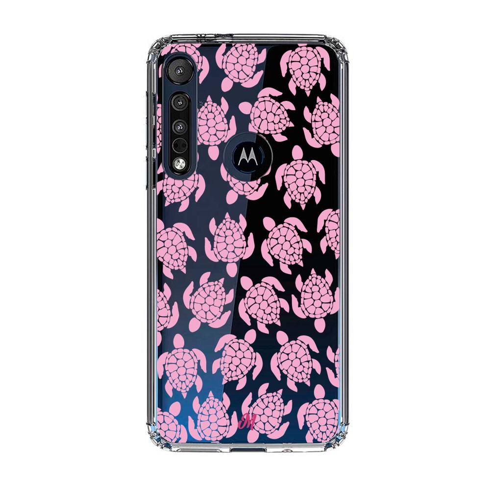 Case para Motorola G8 play Tortugas rosa - Mandala Cases