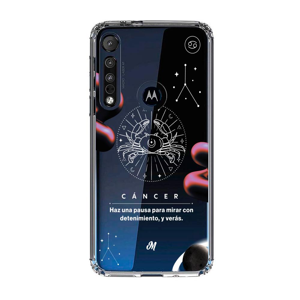 Cases para Motorola G8 play CANCER 24 TRANSPARENTE - Mandala Cases