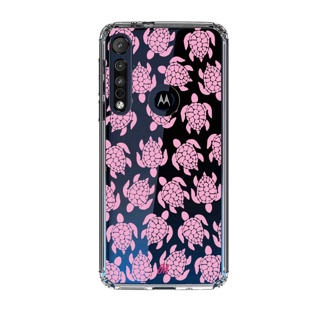 Case para Motorola G8 plus Tortugas rosa - Mandala Cases