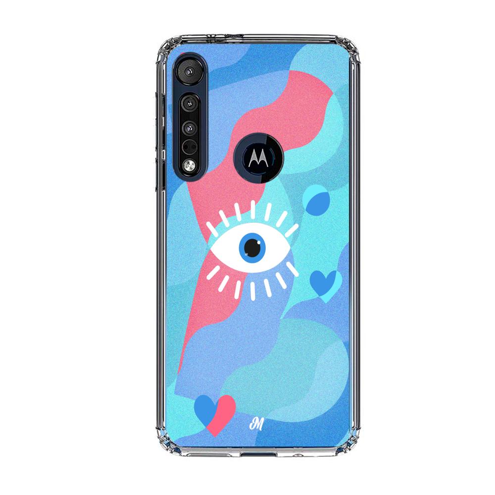 Case para Motorola G8 plus Amor azul - Mandala Cases