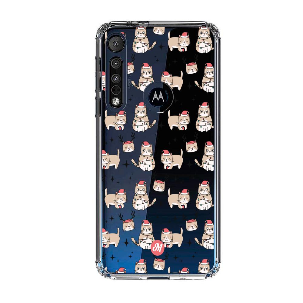Cases para Motorola G8 plus GATICOS NAVIDEÑOS - Mandala Cases