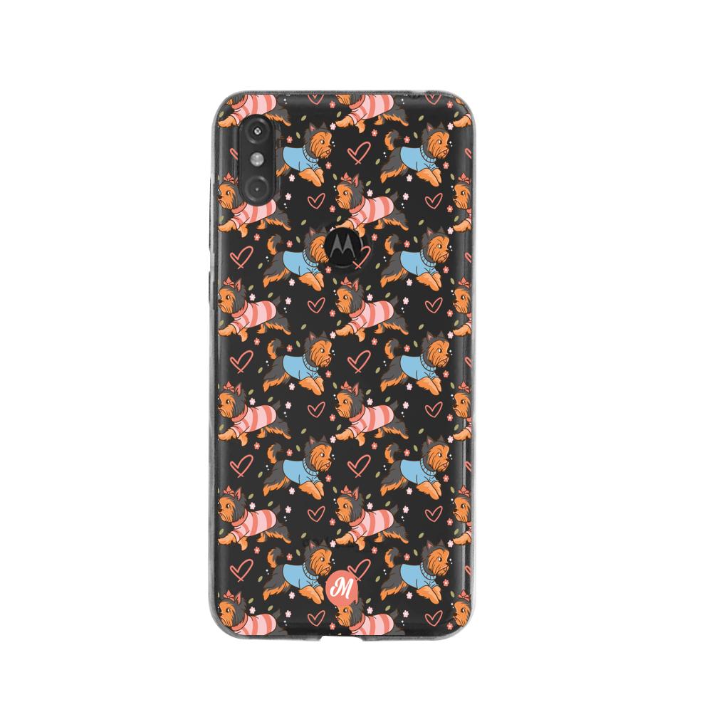 Cases para Moto One Yorkshire enamorado - Mandala Cases