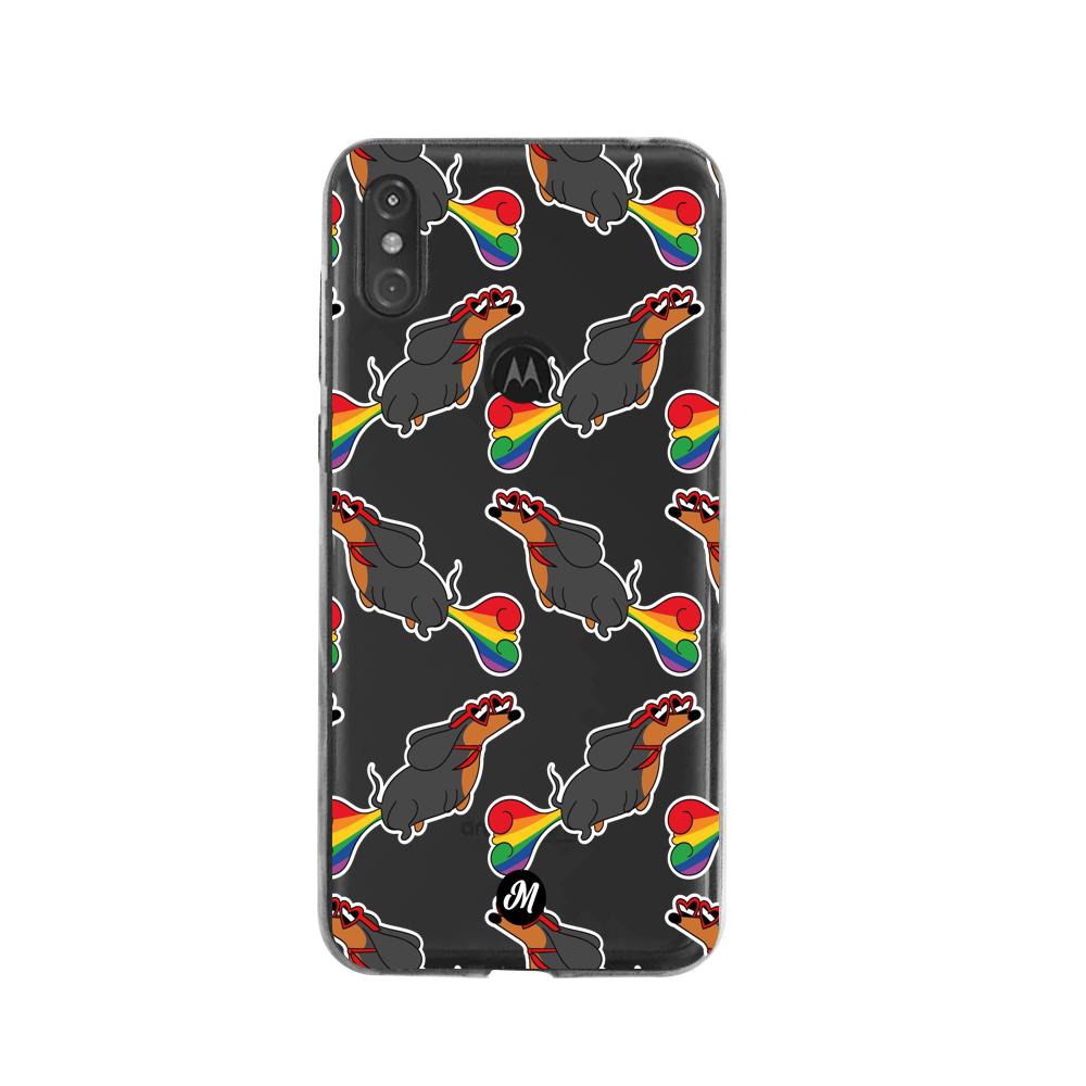 Cases para Moto One PERRO ARCOÍRIS - Mandala Cases
