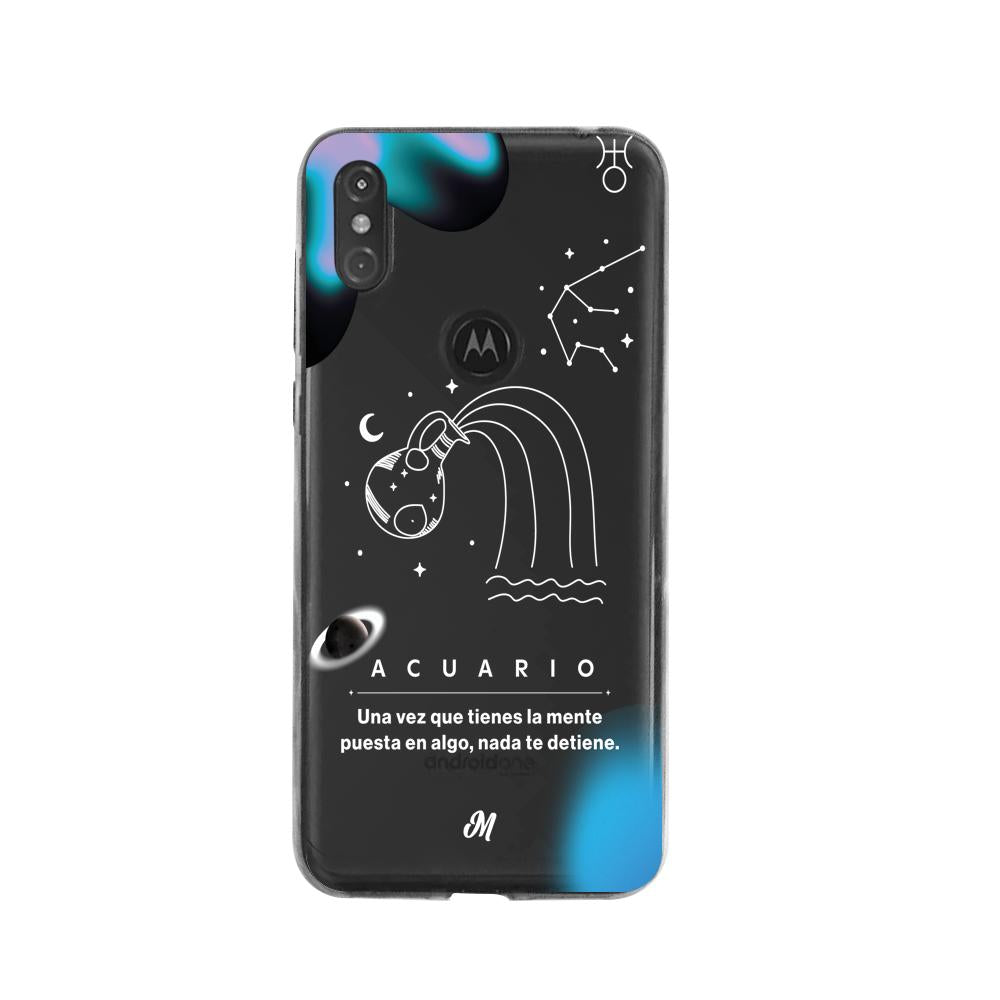 Cases para Moto One ACUARIO 24 TRANSPARENTE - Mandala Cases