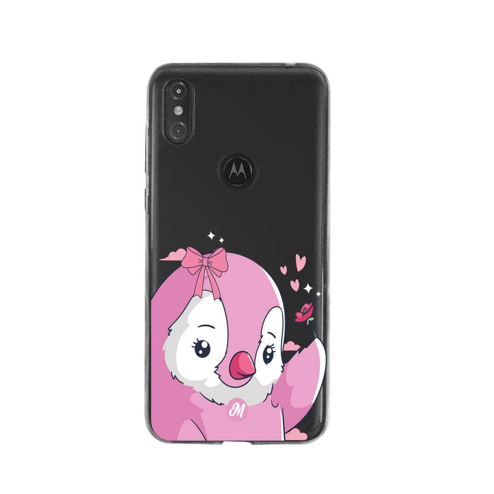 Cases para Moto One Pingüino Coquette - Mandala Cases