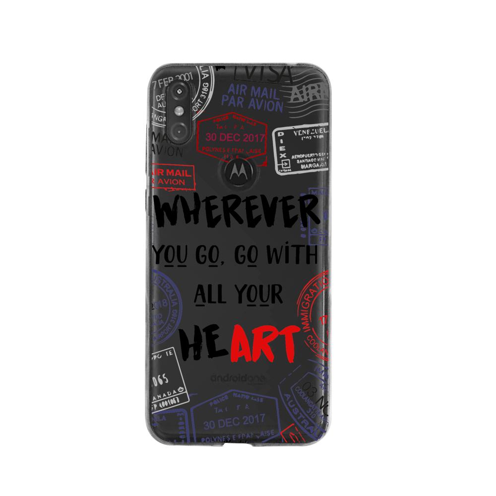Case para Moto One Go With Your Heart - Mandala Cases