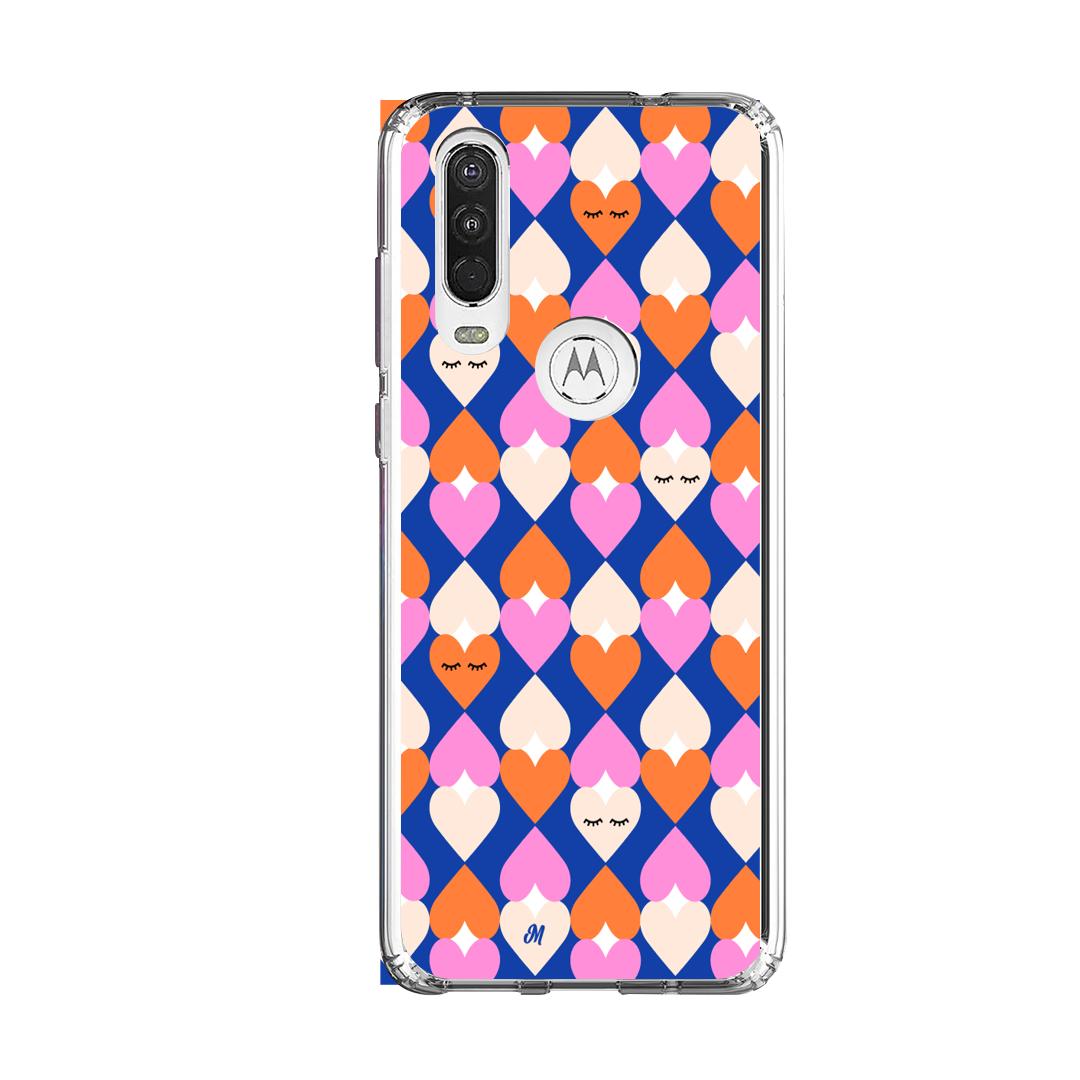 Case para Motorola One Action poker hearts - Mandala Cases