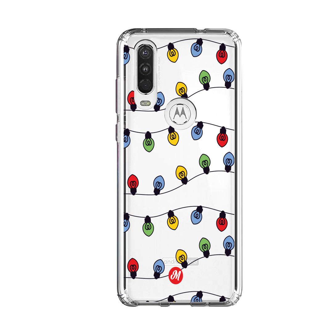 Cases para Motorola One Action LUCES DE NAVIDAD - Mandala Cases