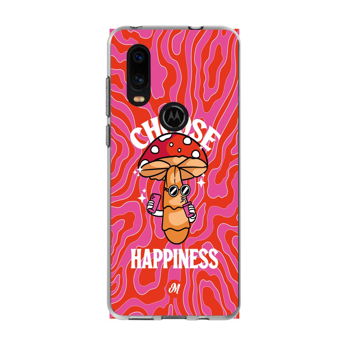 Cases para Motorola P40 Choose happiness - Mandala Cases
