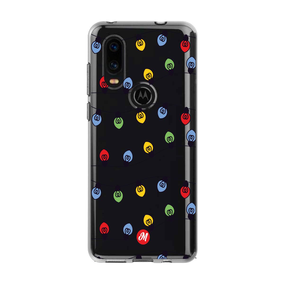Cases para Motorola P40 LUCES DE NAVIDAD - Mandala Cases