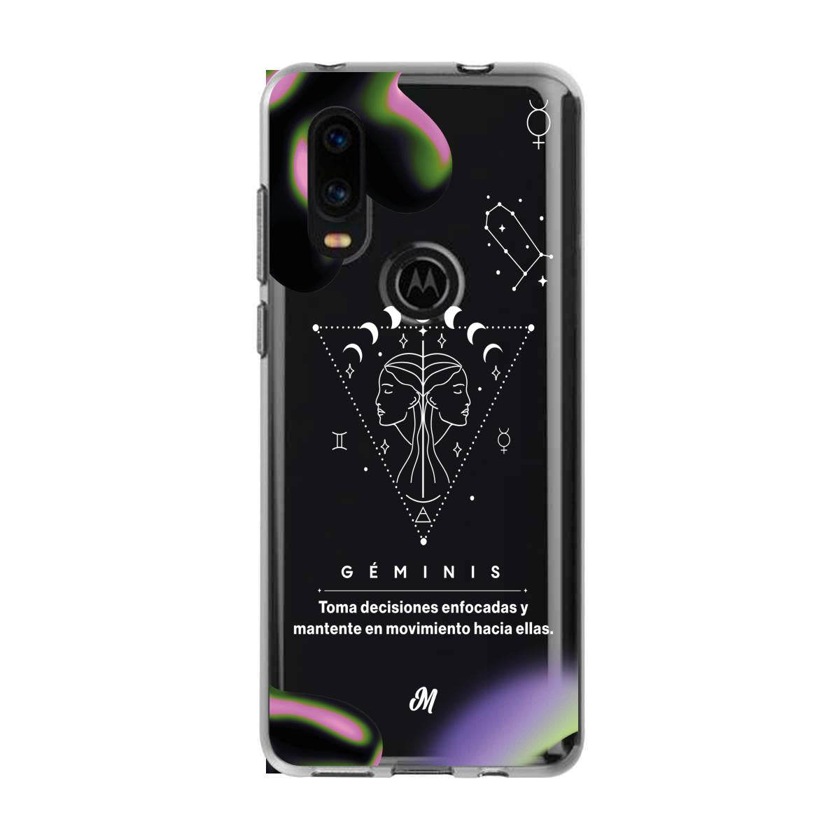 Cases para Motorola P40 GÉMINIS 24 TRANSPARENTE - Mandala Cases
