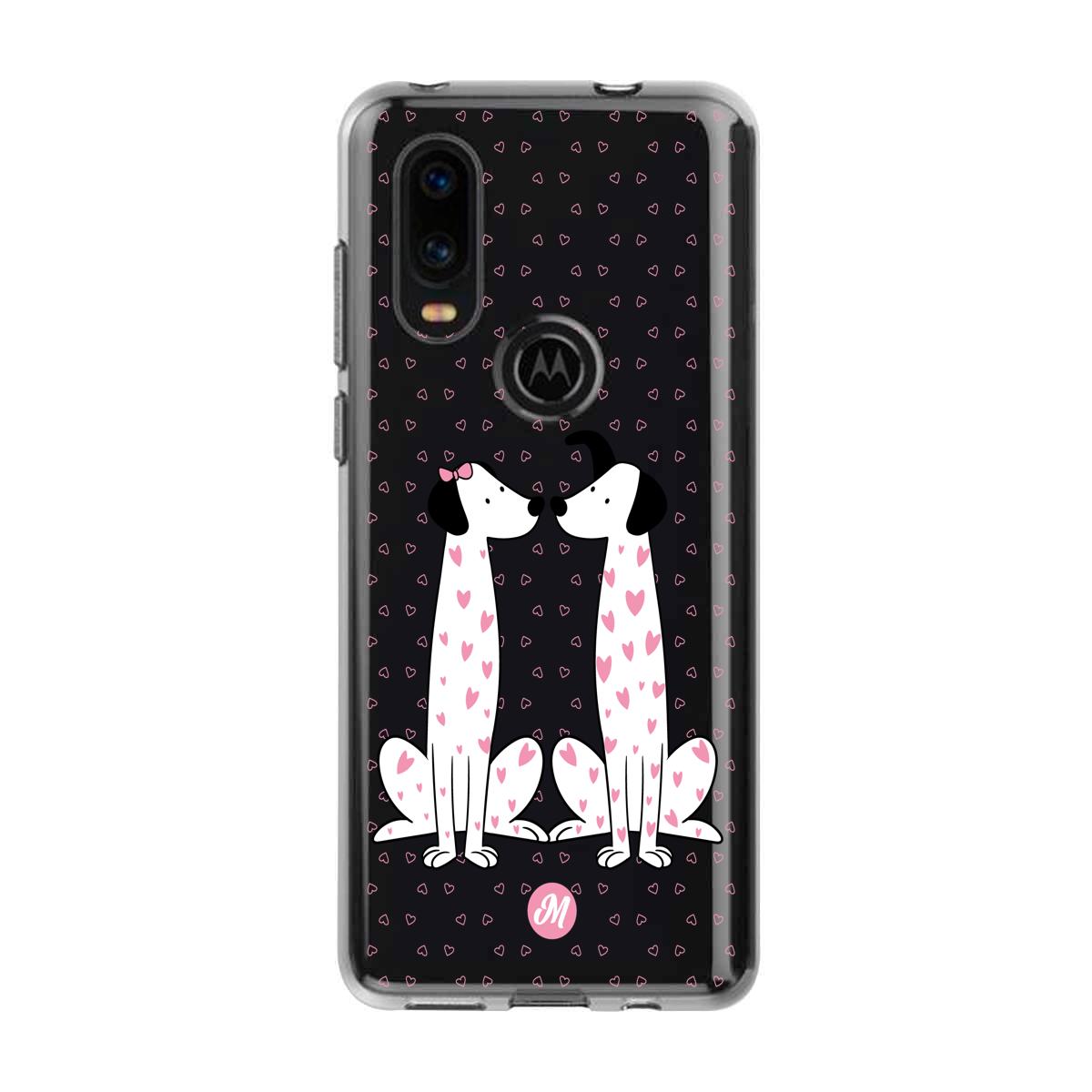 Cases para Motorola P40 Dalmata love - Mandala Cases