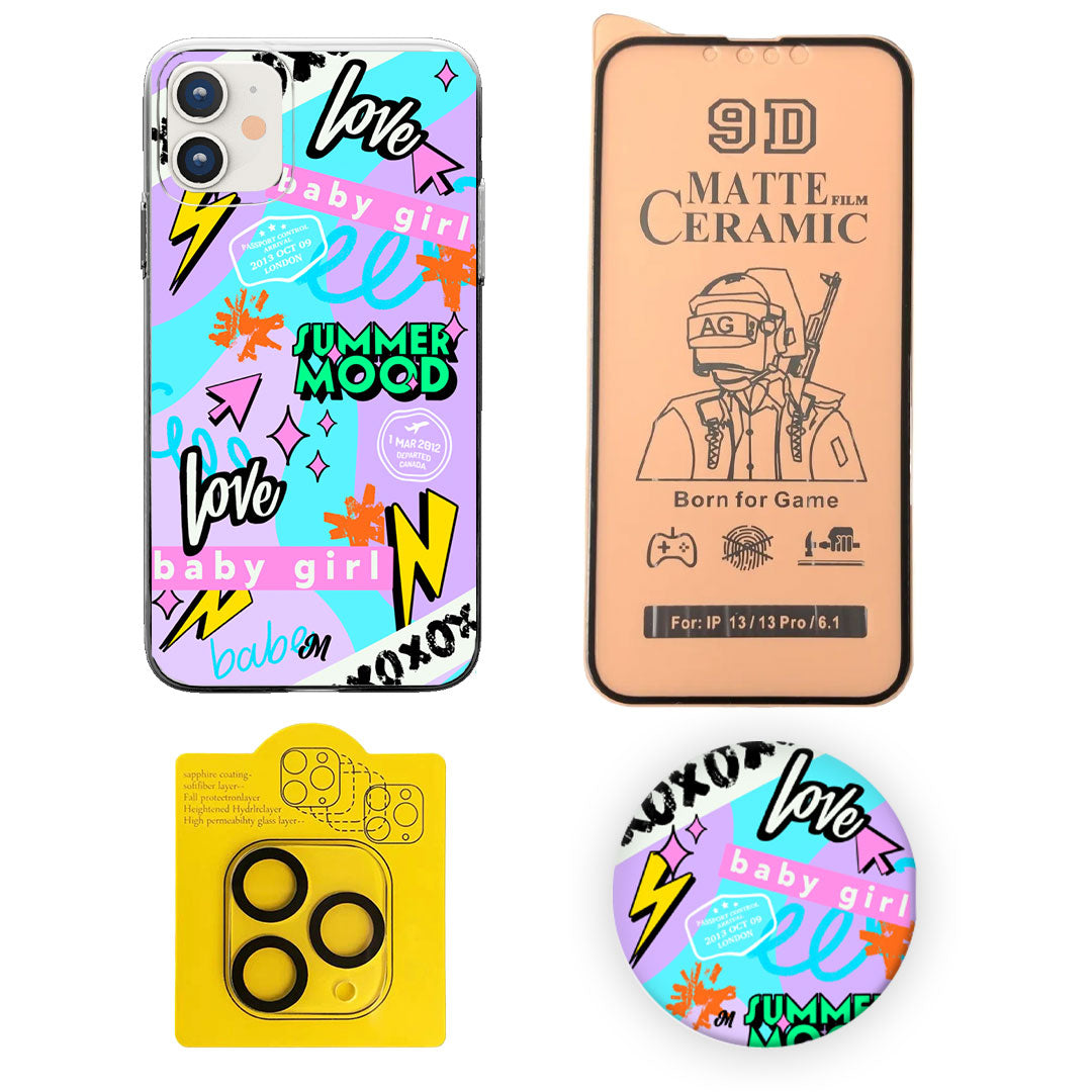 Combo iPhone Funda BABY GIRL - Mandala Cases