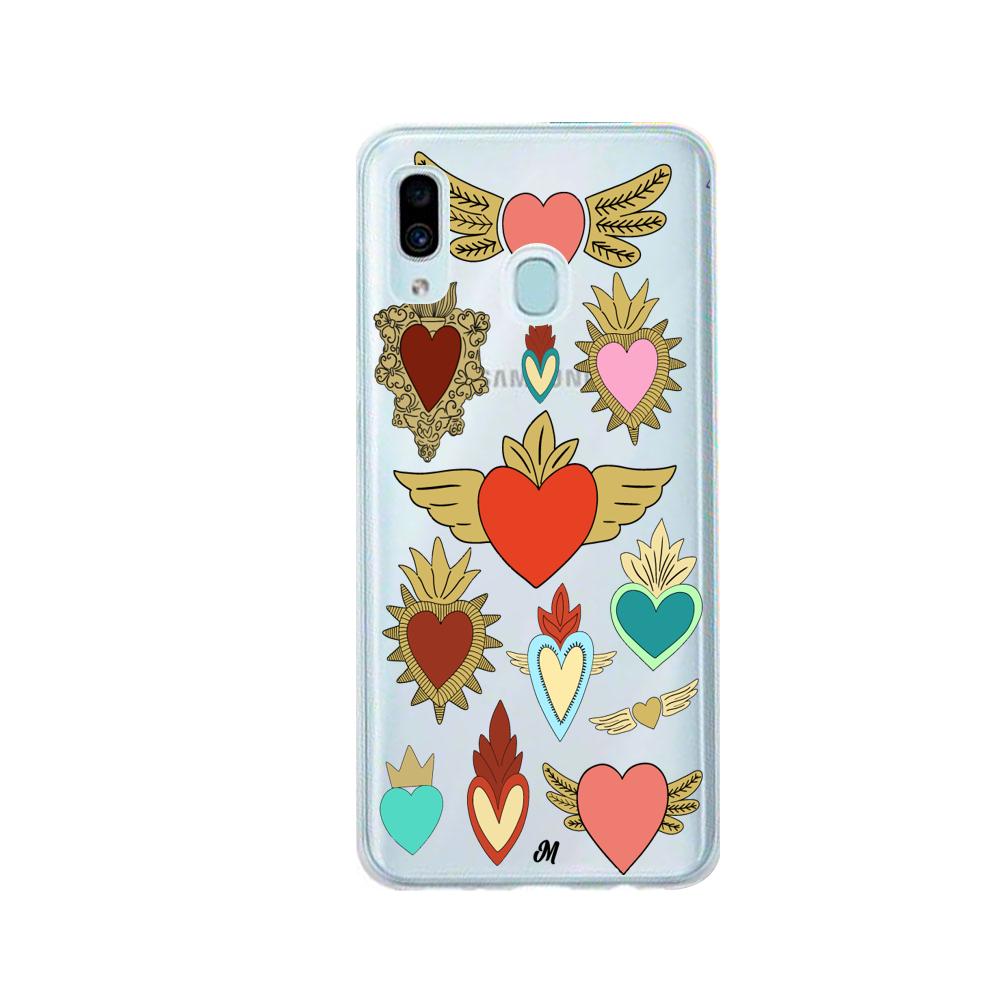 Case para Samsung A20 / A30 corazon angel - Mandala Cases