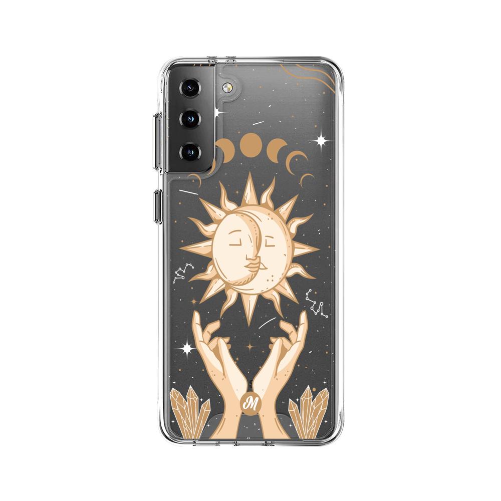 Cases para Samsung S21 Plus Energía de Sol y luna  - Mandala Cases