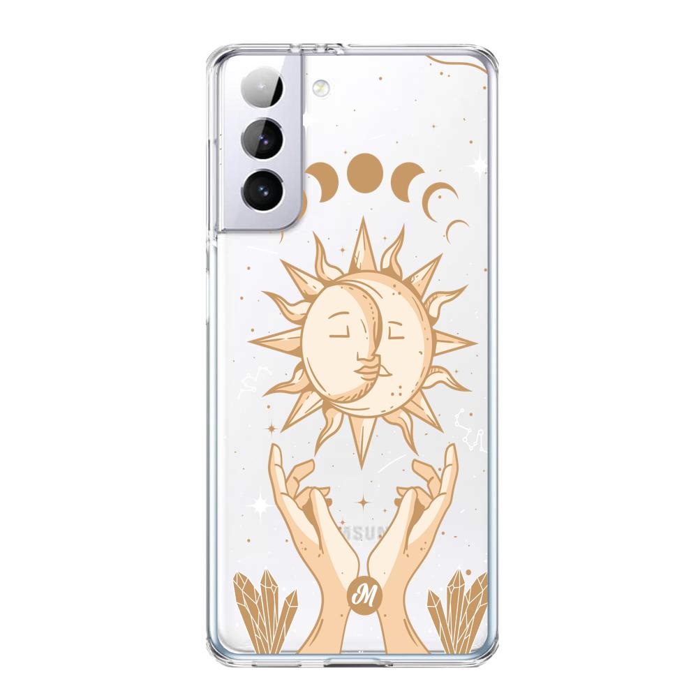 Cases para Samsung S21 Plus Energía de Sol y luna  - Mandala Cases